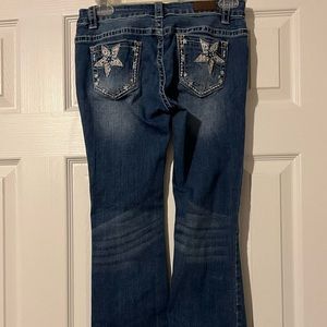 Shyanne girls western jeans with embroidery